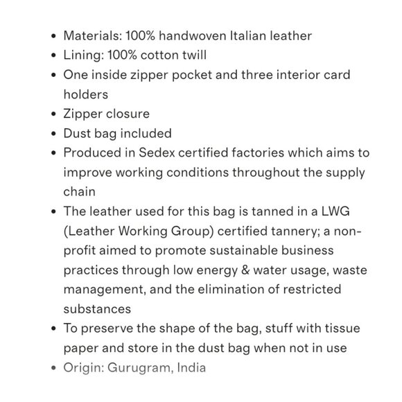 Quince Brand New Italian Leather Woven "mini" Convertible Crossbody Clutch - Picture 3 of 7